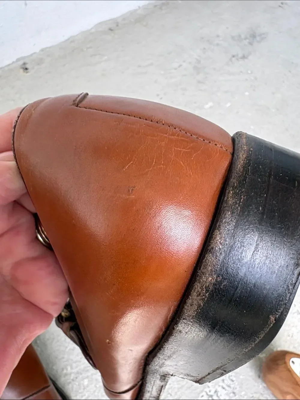 Ferragamo vintage monk strap slip on